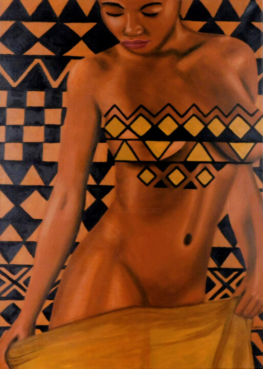 Malerei mit dem Titel "Mousso 14" von Viané, Original-Kunstwerk, Acryl