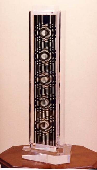 Escultura intitulada "Vasarely-Holld scul…" por Victor Vasarely, Obras de arte originais