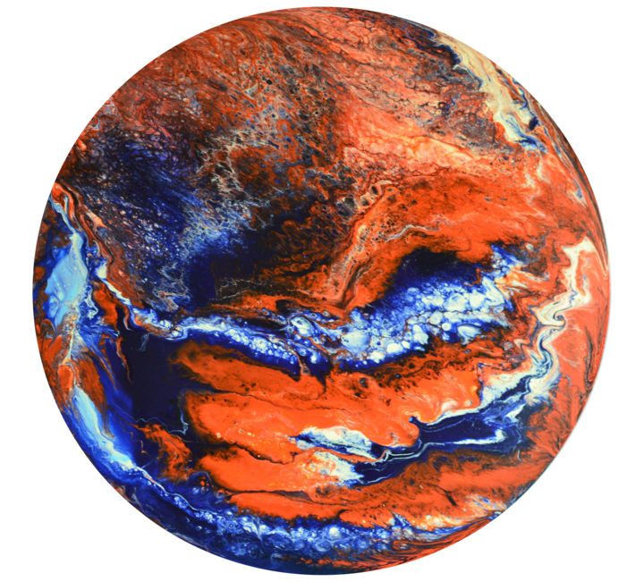 제목이 "New planet"인 미술작품 Viktorija Rutskaja로, 원작, 아크릴