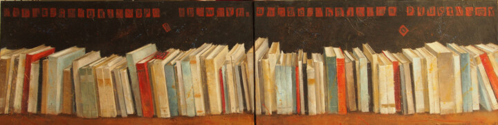Pintura titulada "serie libros" por Vidal Tosas, Obra de arte original, Acrílico