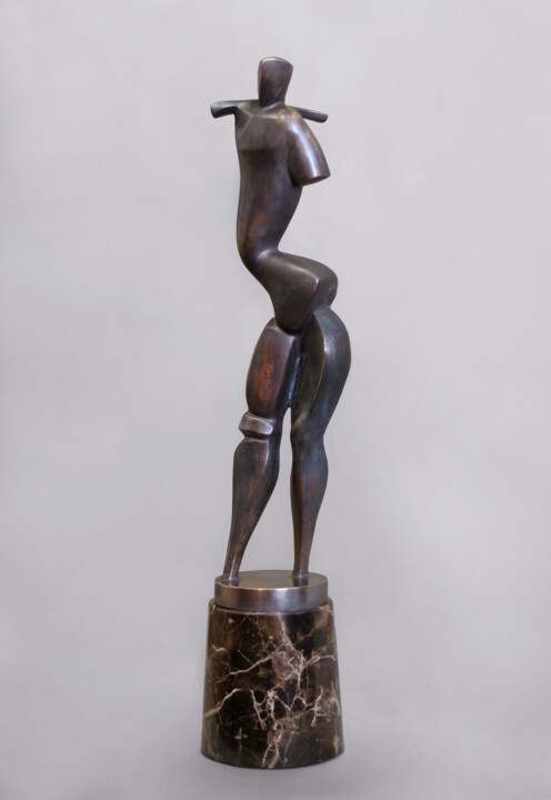 Sculpture intitulée "The figure of a wom…" par Viktor Konoval, Œuvre d'art originale, Bronze