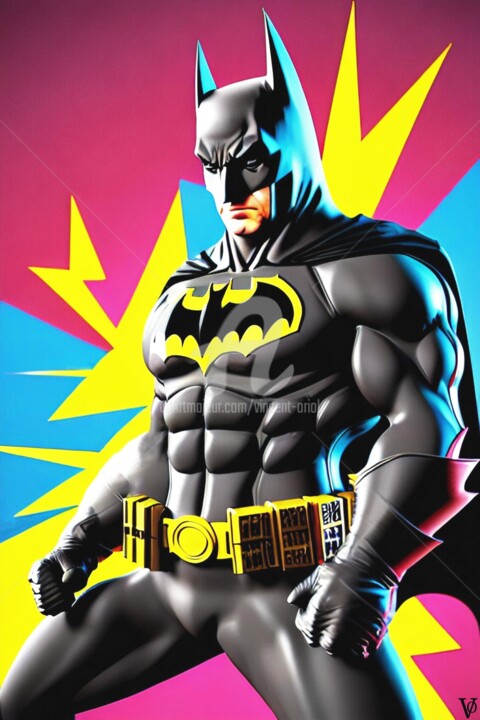 Art Poster Batman - Action Hero