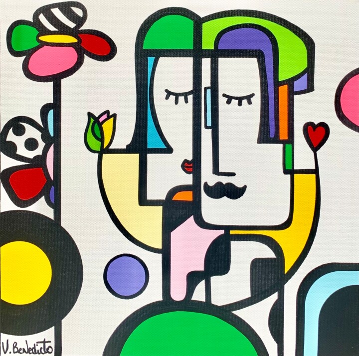 Painting titled "Pablito" by Virginia Benedicto, Original Artwork, Acrylic