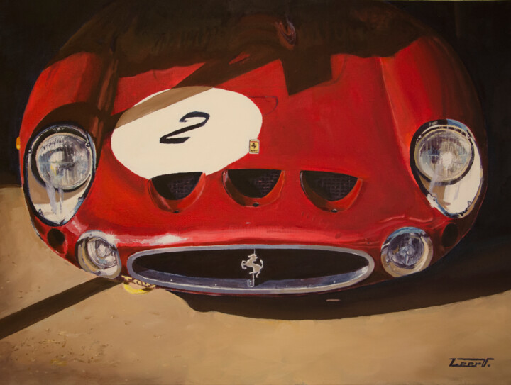 Malarstwo zatytułowany „Ferrari 250GTO” autorstwa Виталий Леер, Oryginalna praca, Olej