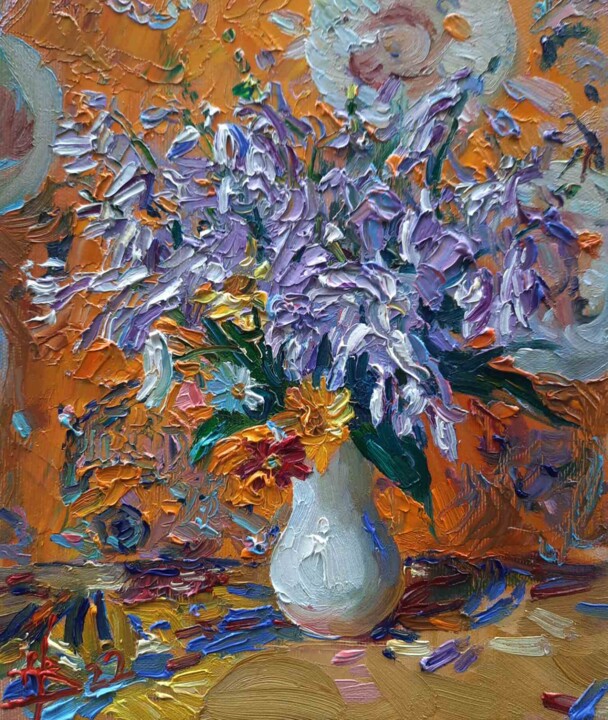Pintura titulada "Garden bouquet" por Vladimir Natalushko, Obra de arte original, Oleo