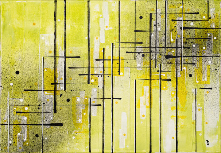 Peinture intitulée "Abstract acrylic pa…" par Vladimir Sturm, Œuvre d'art originale, Acrylique