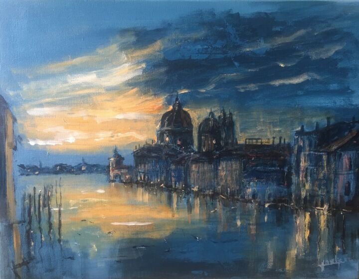 Peinture intitulée "Venice" par Vojko Anzeljc, Œuvre d'art originale, Acrylique