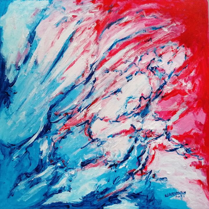 绘画 标题为“Bleu Blanc Rouge ab…” 由Wabyanko, 原创艺术品, 丙烯