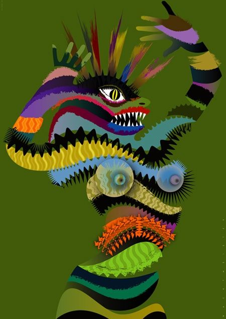 Waved Monster Digital Arts By Bernd Wachtmeister Artmajeur