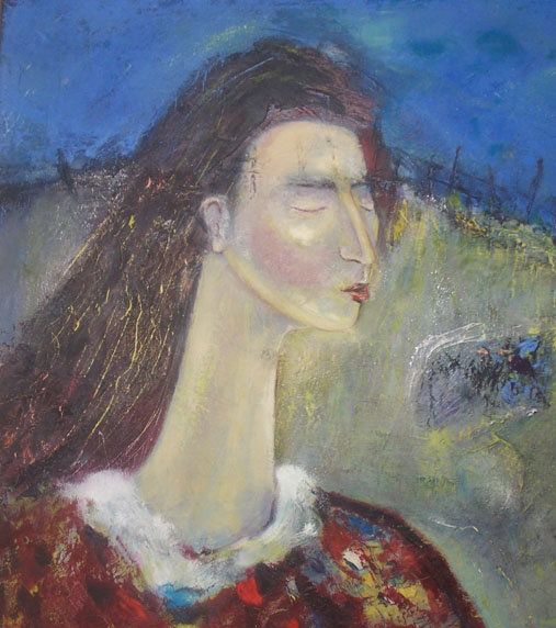 Pintura titulada "BLUE DREAM" por M Emin Kayserili, Obra de arte original