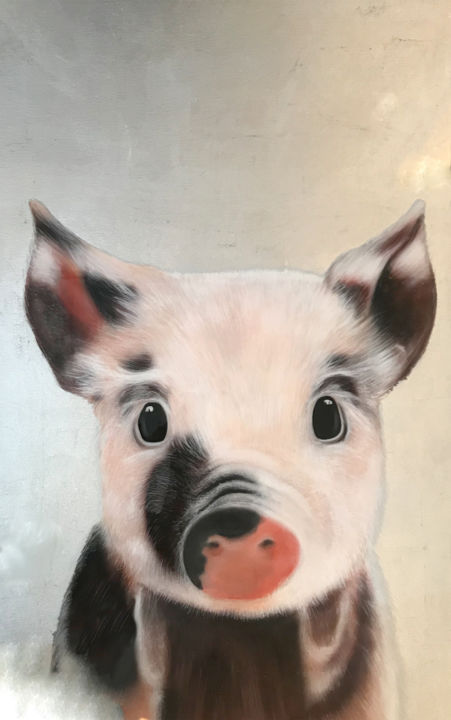 Schweinchen Painting By Wenzelbilderlust Artmajeur