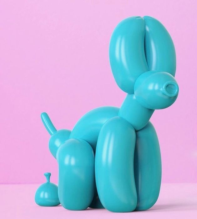 Large POPek Balloon Dog | Raspberry | Whatshisname | Castle Fine Art