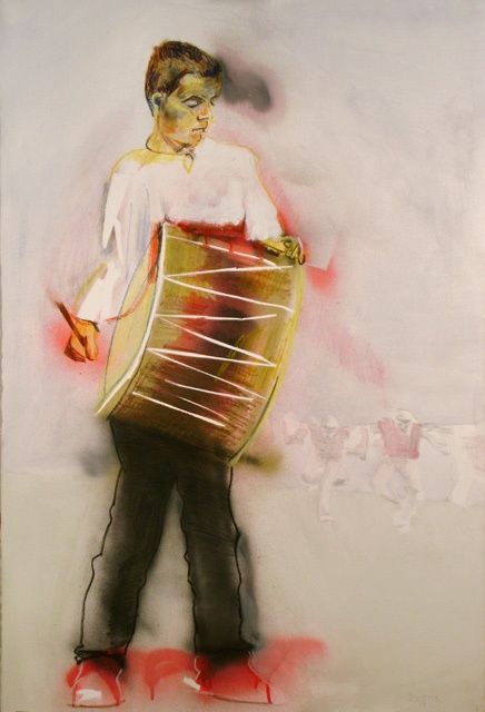 Drawing titled "One Drum Stick Sound" by Daniel Whitmer, Original Artwork