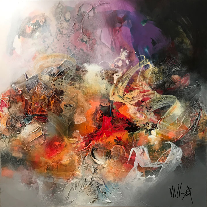 Despacito 90 X 90 Cm Malerei Von Willam Malucu Artmajeur