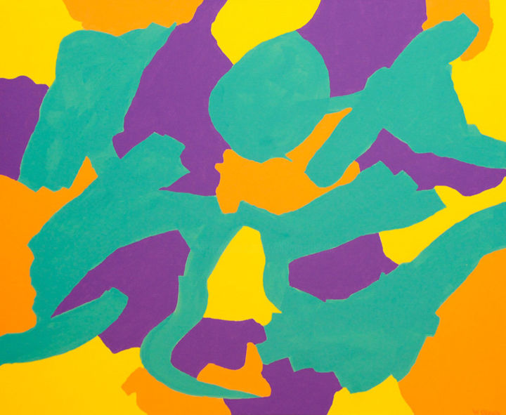 绘画 标题为“Color Puzzle.jpg” 由William Olexik, 原创艺术品, 丙烯