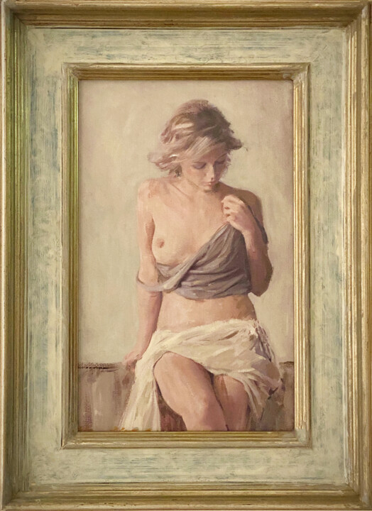 Painting titled "'An Interior Life'" by William Oxer F.R.S.A., Original Artwork, Oil