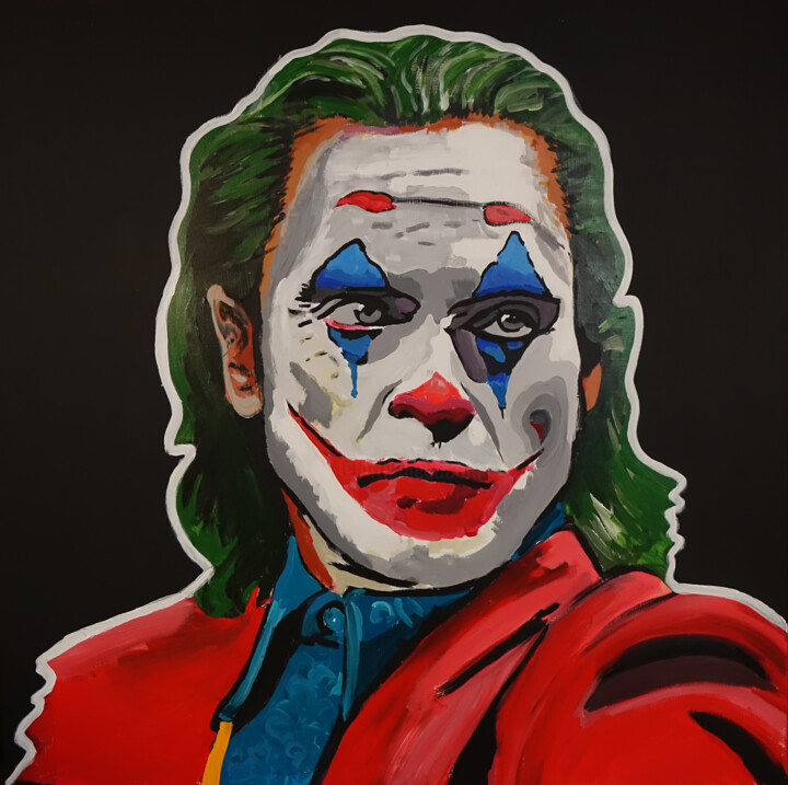 Painting titled "Joker" by Wojciech Bąbski, Original Artwork, Acrylic