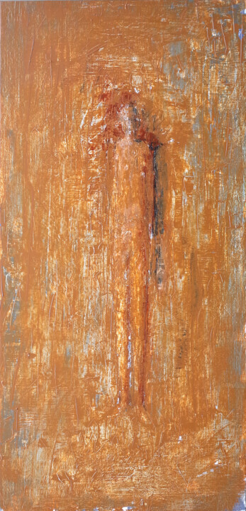 Peinture intitulée "HOMME DEBOUT" par Xavier Auffret, Œuvre d'art originale, Acrylique Monté sur Châssis en bois