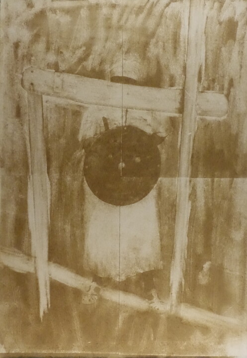 Fotografie getiteld "Gabon #1" door Xavier Debeerst, Origineel Kunstwerk, Monotype