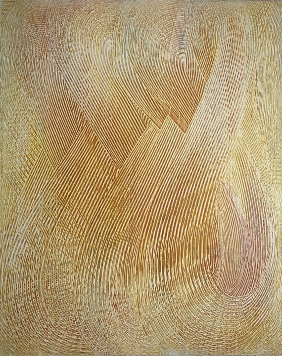 Painting titled "Eternity Waves I" by Yael Salomon, Original Artwork, Acrylic