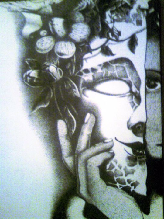 Drawing titled "Real u" by Inky, Original Artwork, Other