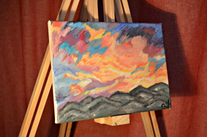 Painting titled "Sky" by Sunny, Original Artwork