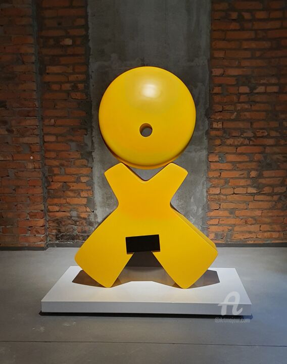 Escultura titulada "Naked" por Yevgen Prymachenko, Obra de arte original, Metales