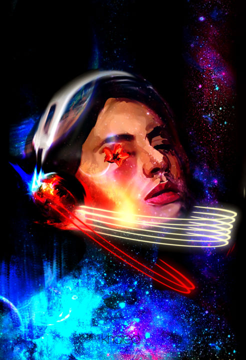 Arte digital titulada "Galaxy symphony" por Halit Yılmazer, Obra de arte original, Trabajo Digital 2D