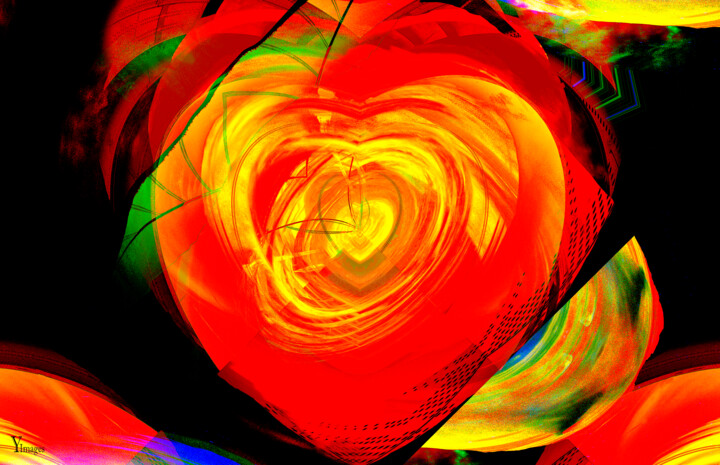 Digital Arts titled "A Broken Heart" by Yolidimages, Original Artwork, 2D Digital Work