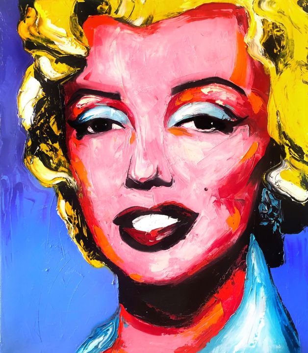 "Marilyn" başlıklı Tablo Yulia Varlamova tarafından, Orijinal sanat, Petrol