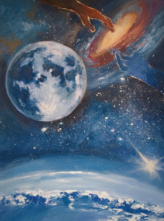 outer space painting