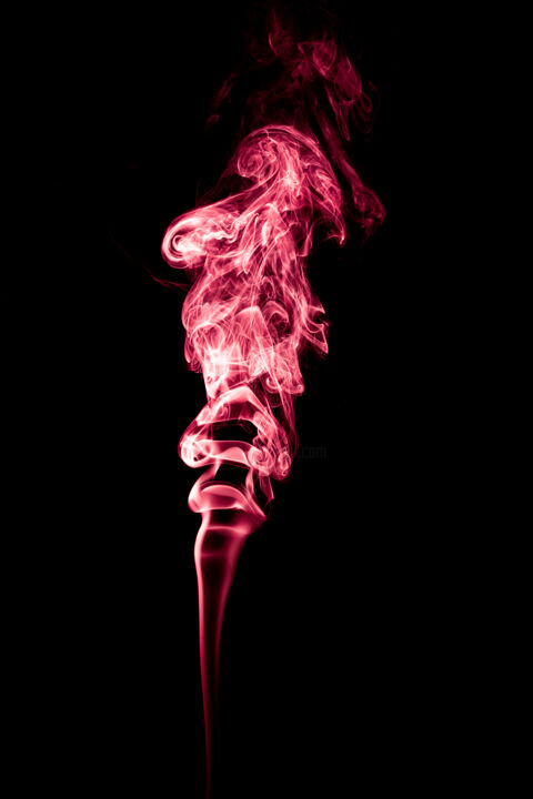 Fotografía titulada "Smoke Abstraction 77" por Yuri Palibroda, Obra de arte original, Fotografía digital