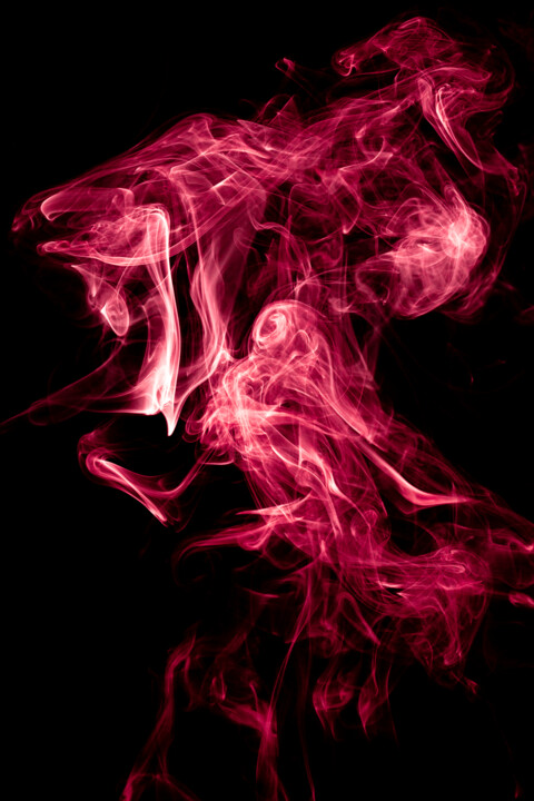 Fotografía titulada "Smoke Abstraction 80" por Yuri Palibroda, Obra de arte original, Fotografía digital