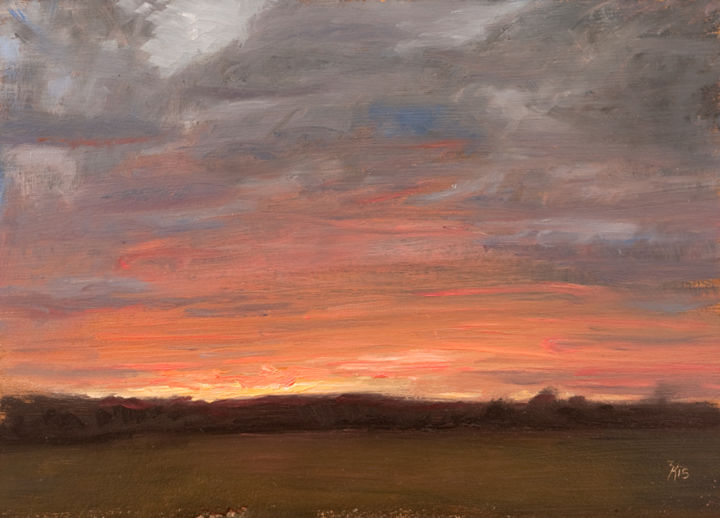 제목이 "sunset-tunarp2-25x1…"인 미술작품 Zacheriah Kramer로, 원작, 기름
