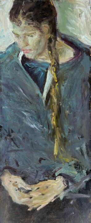 Malerei mit dem Titel "Adeline" von Zakhar Shevchuk, Original-Kunstwerk, Öl