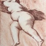 Prenten & gravures getiteld "Nude woman" door Anatoliy Yovlev, Origineel Kunstwerk, Ets
