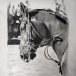 Drawing titled "Job" by Anne Degremont, Original Artwork, Pencil