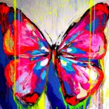 Painting titled "Summer Butterfly" by Antoni Dragan, Original Artwork, Acrylic