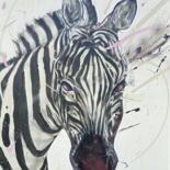 "zebra 3" başlıklı Tablo Apogée tarafından, Orijinal sanat, Akrilik