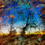 Photographie intitulée "les arbres tiennent" par Arélec, Œuvre d'art originale, Photographie manipulée