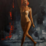 「Figure study in oil…」というタイトルの絵画 Artmoods Tpによって, オリジナルのアートワーク, オイル