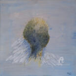 Peinture intitulée "half angel half dem…" par Benoit Beal (3enoit 3eal), Œuvre d'art originale, Acrylique