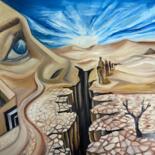 Peinture intitulée "Sahara" par Christina Kristovsky, Œuvre d'art originale, Huile Monté sur Châssis en bois