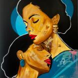 Картина под названием "Women sister" - Cobo, Подлинное произведение искусства, Акрил