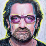 Peinture intitulée "Bono with Shades" par Corbyn Rhodes, Œuvre d'art originale, Acrylique