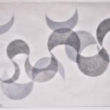 Drawing titled "moony (many-layered)" by Dorothea Breit, Original Artwork, Pencil