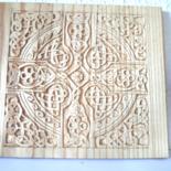 Sculpture titled "Celtic Cross" by Duilio, Original Artwork, Wood