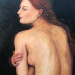 Malerei mit dem Titel "Nude" von Elena Stauffer, Original-Kunstwerk, Öl Auf Keilrahmen aus Holz montiert