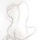 Painting titled "Figure Sketch No. 12" by Elizabeth Becker, Original Artwork, Graphite