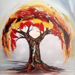 Pintura intitulada "The tree of Love" por Ema Kato, Obras de arte originais, Acrílico